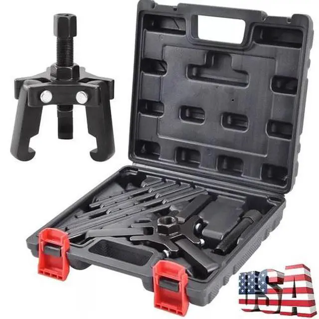 Alt view image 5 of 7 - Harmonic Balancer Removal Tool Kit Puller Dampers For Jeep Ford GM Chrysler SUV