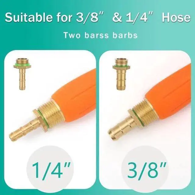 Alt view image 4 of 7 - 2Pcs 29In Replacement Sprayer Wand Universal 1/4", 3/8" Brass Barb Sprayer Wand