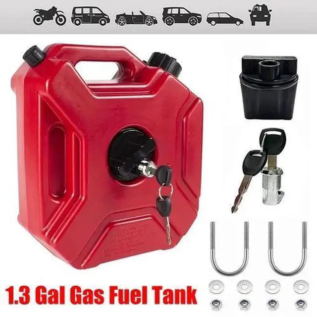 Main image of 5L Gas Fuel Tank Gas Can Oil Storage Can For ATV UTV Gokart Motorcycle Car SUV