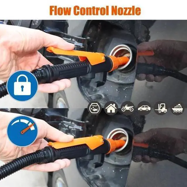 Alt view image 7 of 7 - 2.4 GPM Portable Powered Battery Liquid Transfer Pump for Gasoline Diesel Fuel