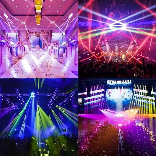 Alt view image 6 of 7 - 2PCS Spider Moving Head Light DMX512 RGBW 8LED DJ Disco Stage Party Club Lights