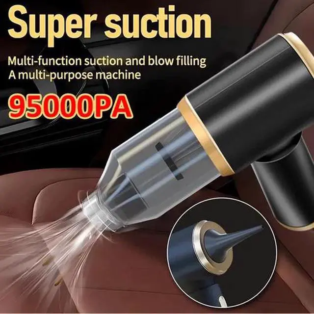 Alt view image 2 of 7 - Mini 4 in 1 Upgrade Car Vacuum Cleaner Air Blower Wireless Handheld Rechargeable