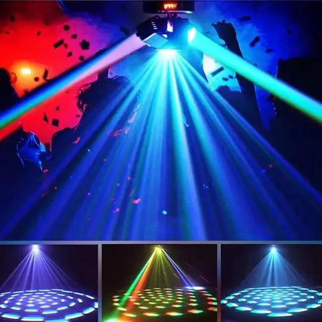 Alt view image 6 of 7 - 2PCS Laser Light RGBW LED Moving Head Disco Stage Lighting Beam DMX512 Party DJ