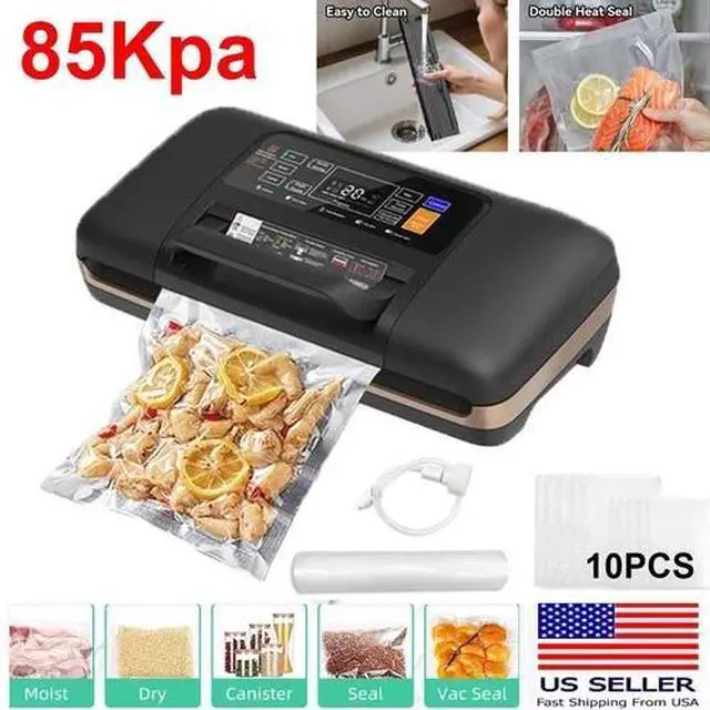 Alt view image 3 of 7 - Commercial Vacuum Sealer Machine 85Kpa Double Pump Food Storage Liquid/Moist Dry
