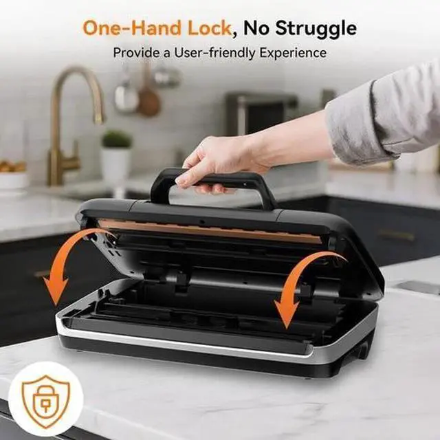 Alt view image 7 of 7 - Commercial Vacuum Sealer Machine 85Kpa Double Pump Food Storage Liquid/Moist Dry