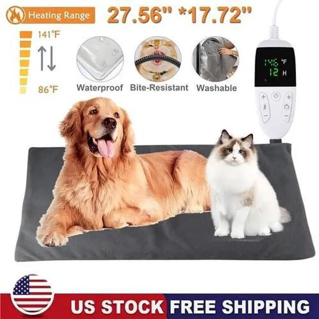 Main image of Electric Pet Heating Pad Bed for Cat Dog Large Indoor Outdoor Waterproof 27"X18"