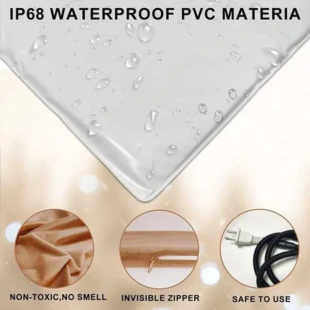 Alt view image 2 of 7 - Electric Pet Heating Pad Bed for Cat Dog Large Indoor Outdoor Waterproof 27"X18"