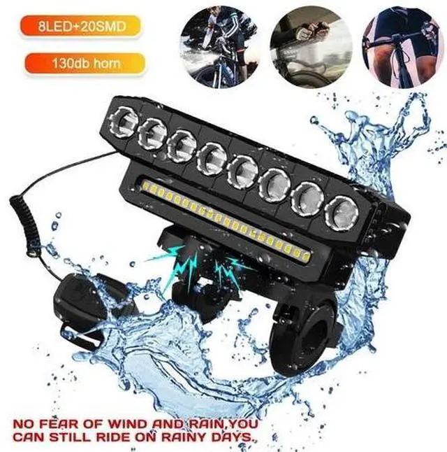 Main image of Super Bright Bicycle Front Headlight LED Bike Light USB Rechargeable Waterproof