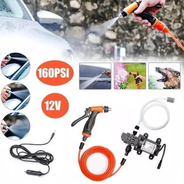 Main image of 12V 160PSI Washdown Wash Pump Kit Electric Car Washer Cleaner Sprayer Tool
