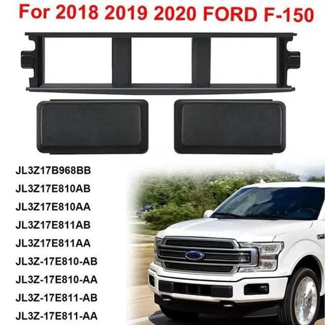 Alt view image 2 of 7 - Front Bumper Cover Lower Grille Trim Panel Black Fit For 2018-2020 Ford F150 USA