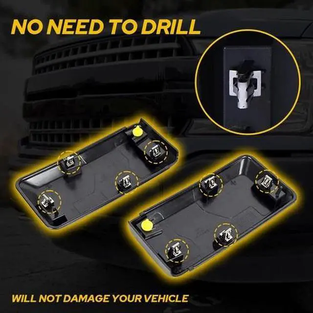 Alt view image 7 of 7 - Front Bumper Cover Lower Grille Trim Panel Black Fit For 2018-2020 Ford F150 USA