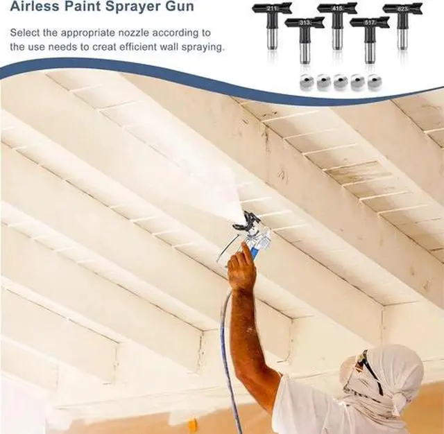 Alt view image 4 of 7 - 3600PSI Airless Paint Spray Gun with 517 Tip Nozzle Guard For Wagner Sprayers