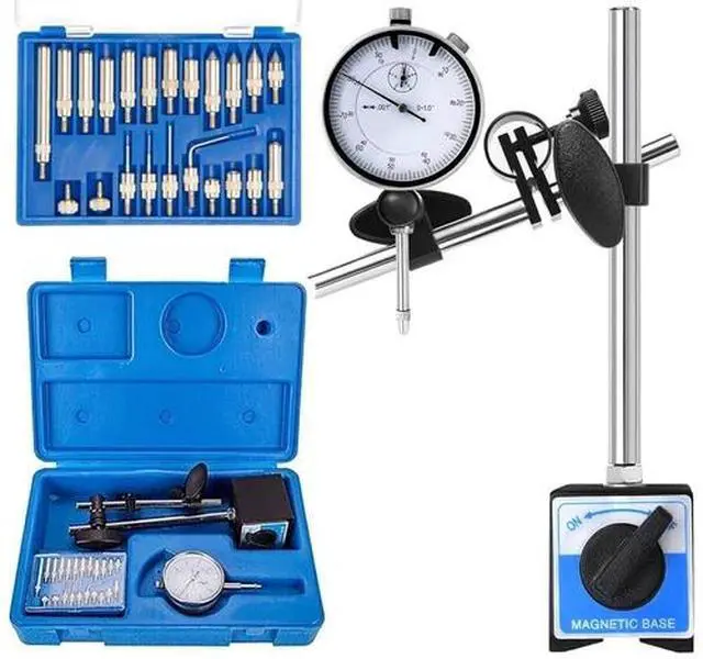 Alt view image 2 of 7 - Dial Indicator with Magnetic Base Holder Differential Backlash Gauge 0-1.0" Test