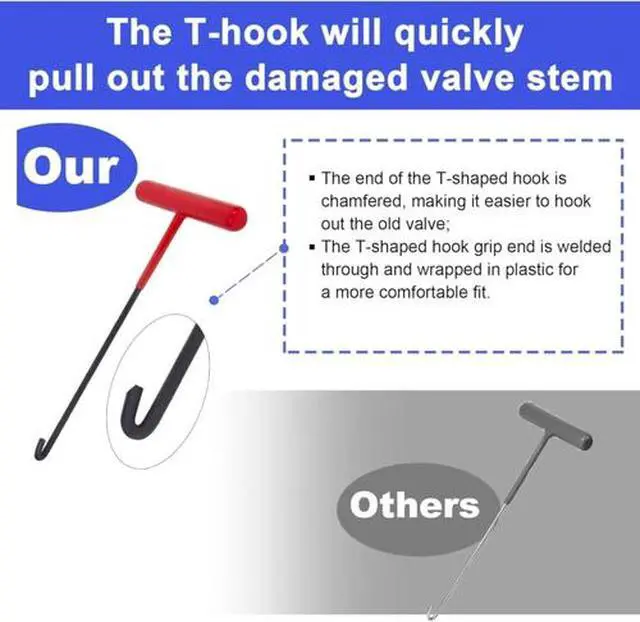 Alt view image 6 of 7 - 13Pcs Quick Change Valve Stem Tool Kit Tire Installer Tool Valve Remover Tool
