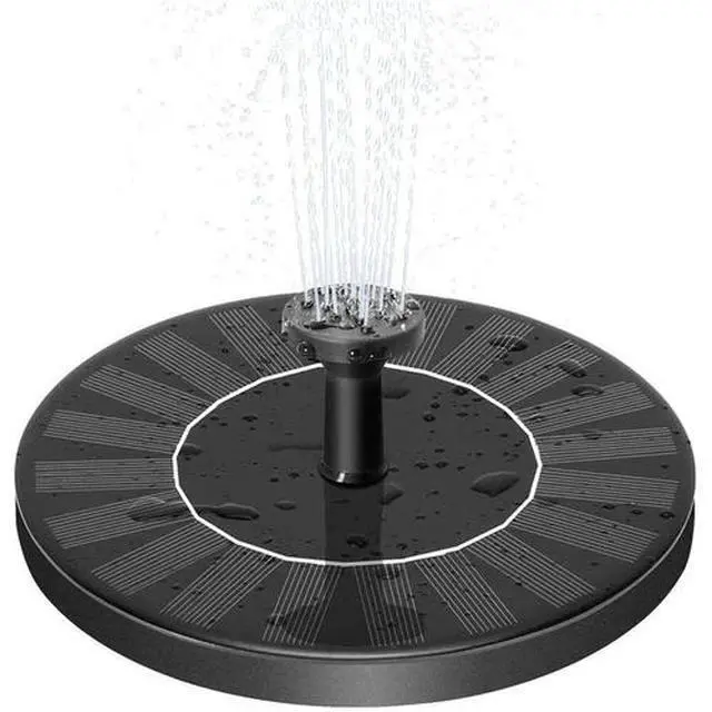 Alt view image 2 of 7 - Solar Power Bird Bath Fountain Pump Upgrade 1.4W Solar Fountain with 4 Nozzle