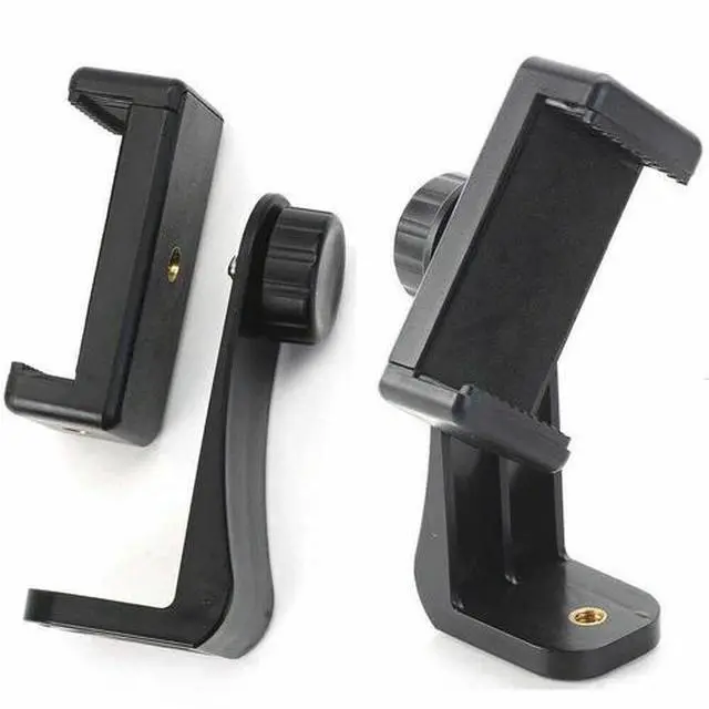 Alt view image 4 of 4 - Smartphone Holder Tripod Adapter Cell Phone Bracket Mount Clip for Selfie Stick