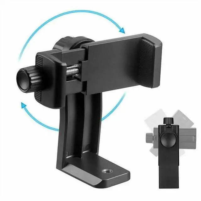 Alt view image 3 of 4 - Smartphone Holder Tripod Adapter Cell Phone Bracket Mount Clip for Selfie Stick