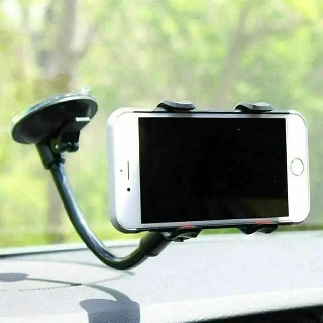Alt view image 4 of 7 - 360° Car Windshield Mount Cradle Holder Stand For Mobile Cell Phone GPS iPhone x