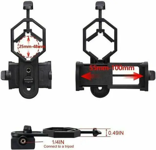 Alt view image 2 of 5 - NEW Universal Telescope Cell Phone Mount Adapter for Monocular Spotting Scope US