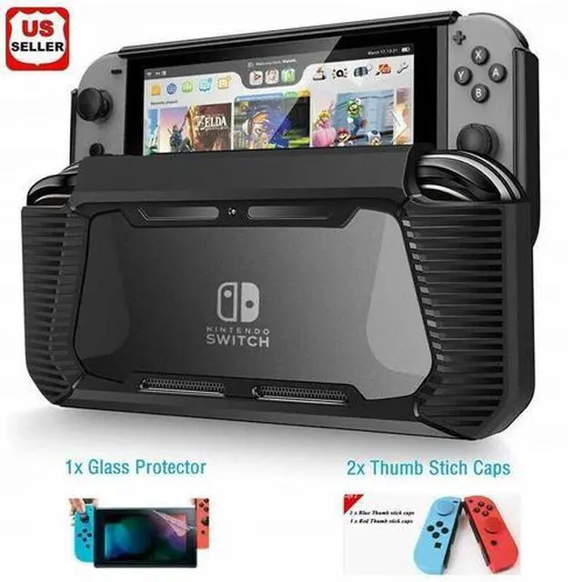 Main image of Hybrid Case for Nintendo Switch Rugged Rubberized Snap on Hard Cover TPU