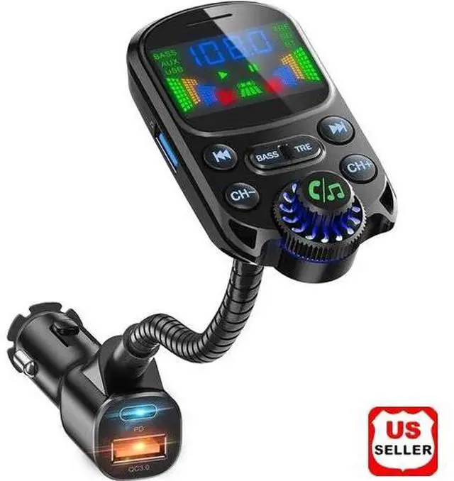 Main image of Car Bluetooth FM Transmitter Radio MP3 Wireless Adapter Hands-Free 3Port Charger