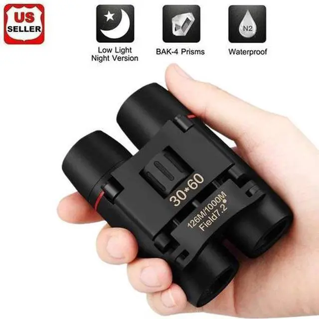 Main image of Binoculars 30x60 Zoom Outdoor Travel Compact Folding Telescope Hunting Day/Night