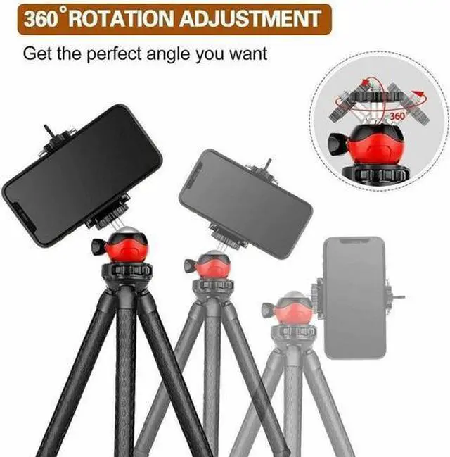 Alt view image 2 of 6 - Mini Portable Flexible Tripod Octopus Stand Adjustable For Gopro Camera/SLR/DV