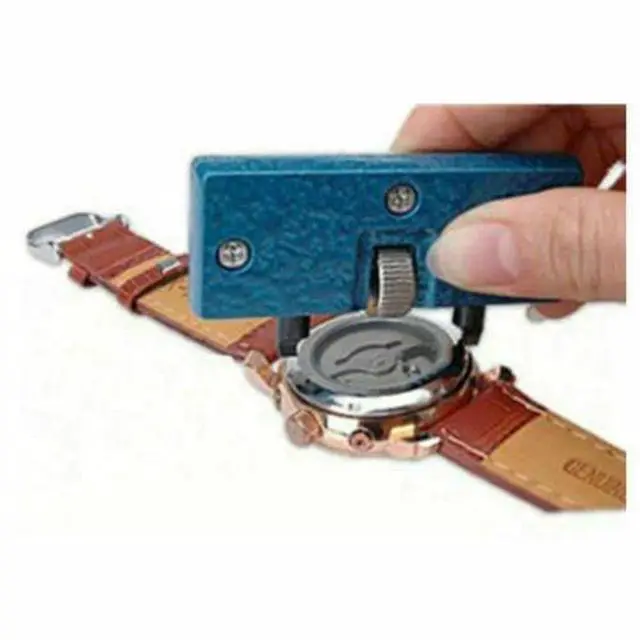 Alt view image 4 of 7 - Adjustable Rectangle Watch Back Case Cover Opener Remover Wrench Repair Kit Tool