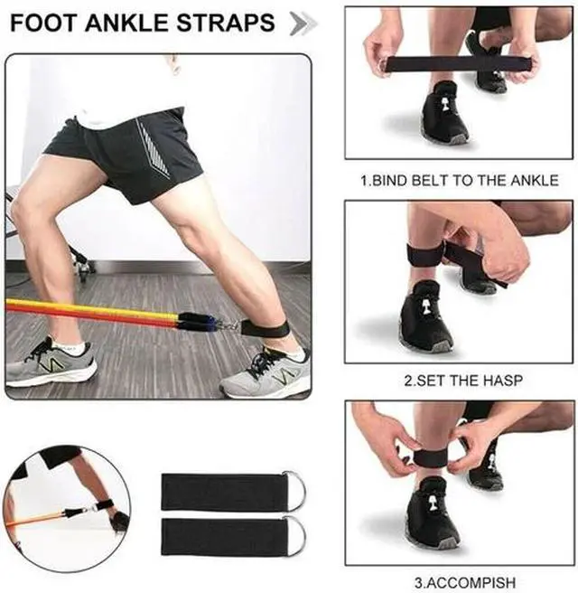 Alt view image 4 of 6 - 11 PC Resistance Bands Set Pull Rope Gym Home Fitness Workout Crossfit YogaTube