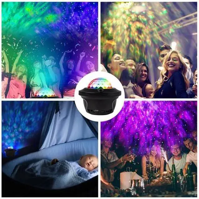 Alt view image 5 of 7 - Bluetooth Speaker RGB LED Stage Light Strobe Disco Party DJ Ball Lamp W/ Remote