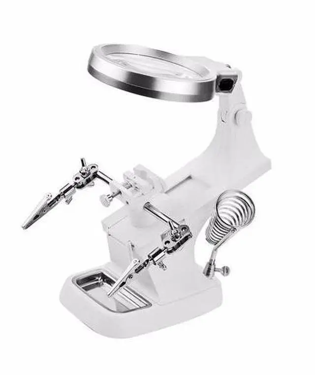 Main image of Third Hand Soldering Solder Iron Stand Holder Magnifier Helping Station Tool