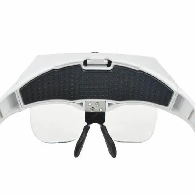 Alt view image 4 of 6 - Magnifying Glass Lens LED Light Lamp Visor Head Loupe Jeweler Headband Magnifier