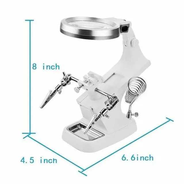 Alt view image 5 of 6 - Third Hand Soldering Solder Iron Stand Holder Magnifier Helping Station Tool