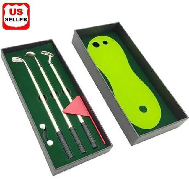 Main image of Mini Golf Set Golf Pen Set Mini Desktop Golf Gift Golf Ball Club Pen Table Game