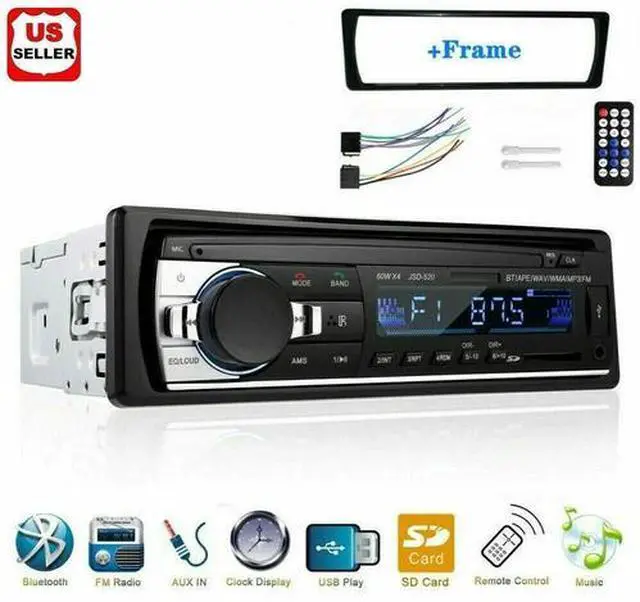 Main image of Bluetooth Car Stereo Audio In-Dash FM Aux Input Receiver SD USB MP3 Radio Player