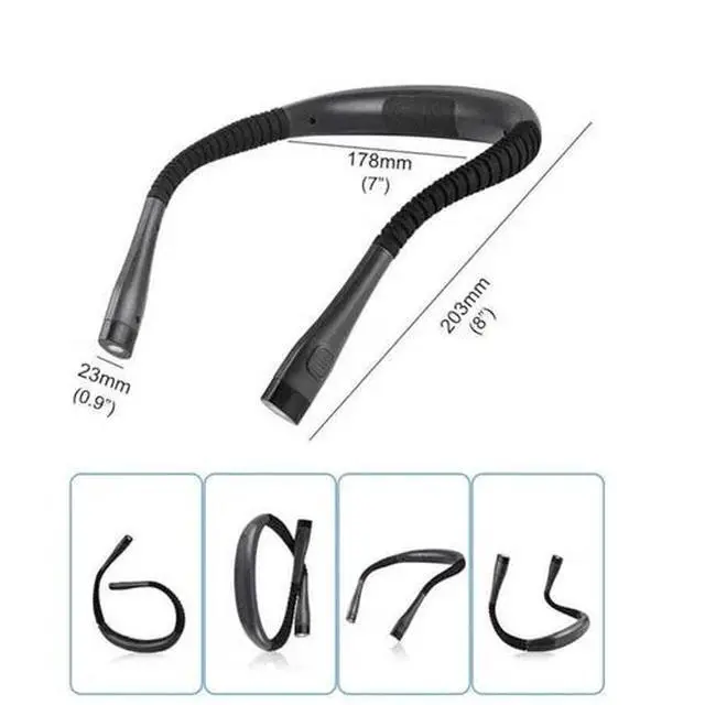Alt view image 6 of 7 - USB Rechargeable LED Neck Light Book Light for Reading in Bed Crafting Camping