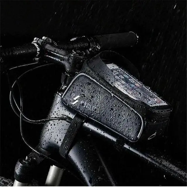 Alt view image 5 of 7 - Bicycle Cycling Bike Front Top Tube Frame Bag MTB Waterproof Phone Holder Case