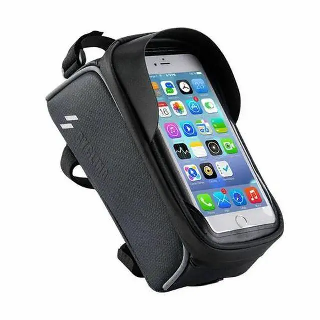 Alt view image 3 of 7 - Bicycle Cycling Bike Front Top Tube Frame Bag MTB Waterproof Phone Holder Case