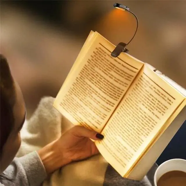 Alt view image 7 of 7 - Flexible Rechargeable LED Book Light With 3 Light Modes Easy Clip Reading Lamp
