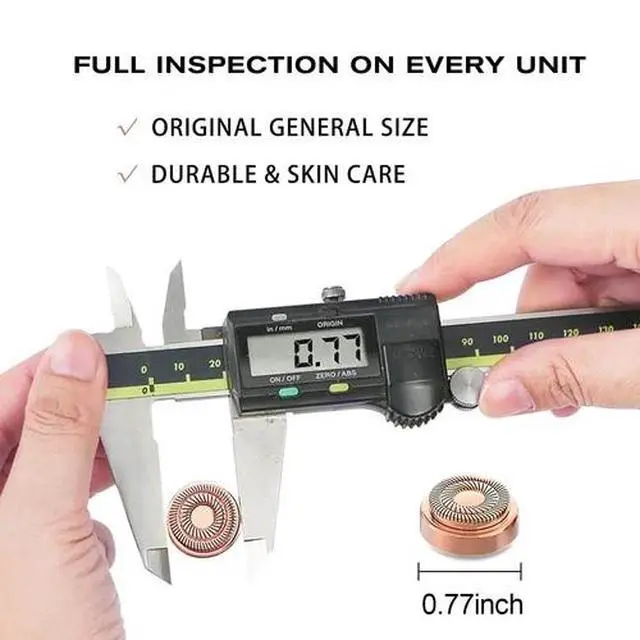 Alt view image 5 of 6 - Replacement Heads Blades Generation 2 for Flawless Facial Hair Remover Gen 2 New