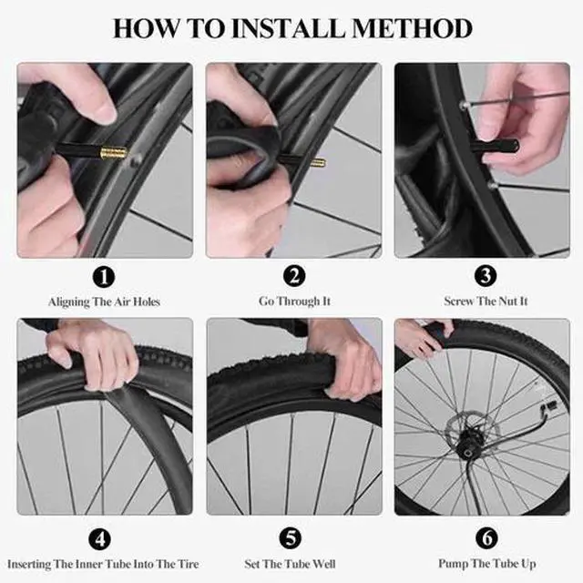 Alt view image 2 of 4 - 2 PK 26" inch Inner Bike Tube 26 x 2.125- 2.35 Bicycle Rubber Tire Interior BMX