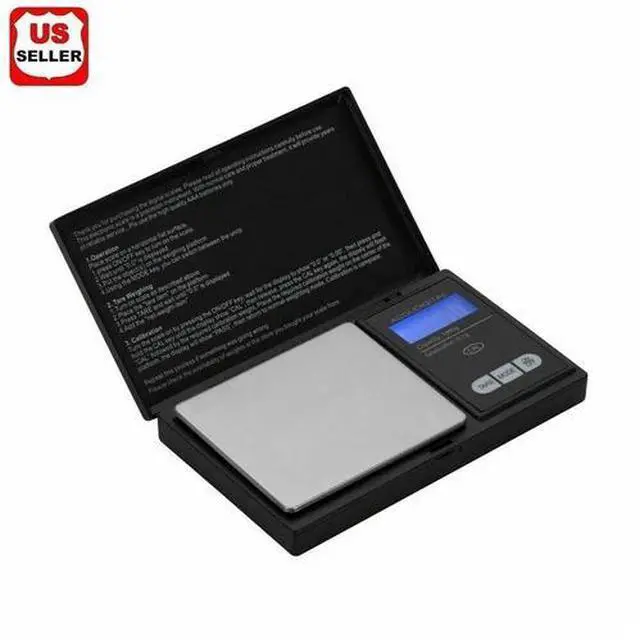 Main image of Digital Scale 1000g x 0.1g Jewelry Gram Silver Gold Coin Pocket Size Herb Grain