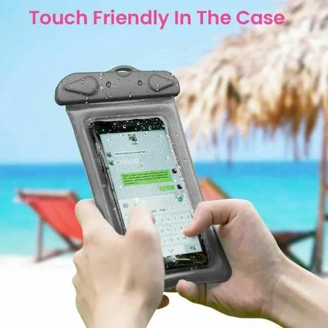 Alt view image 4 of 7 - Waterproof Floating Pouch Dry Bag Case Cover For iPhone Cell Phone Touchscreen