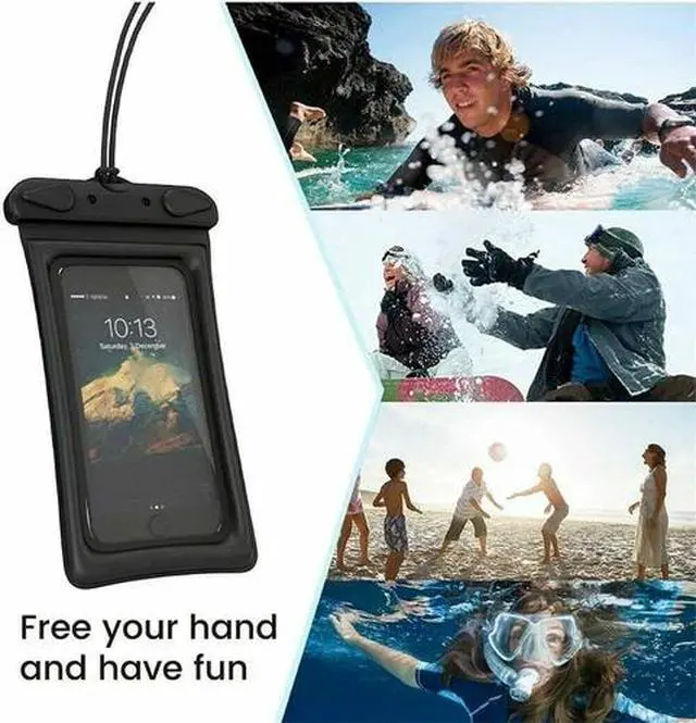 Alt view image 7 of 7 - Waterproof Floating Pouch Dry Bag Case Cover For iPhone Cell Phone Touchscreen