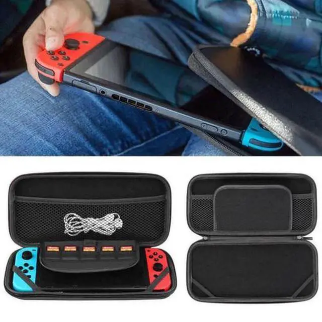 Alt view image 2 of 7 - Accessories Case Bag+Shell Cover+Charging Cable+Protector for Nintendo Switch