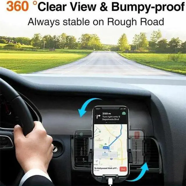 Alt view image 3 of 6 - Universal Rotate Car Mount Holder Stand Air Vent Cradle For Mobile Cell Phone US