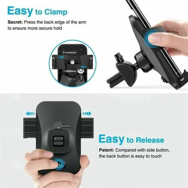 Alt view image 4 of 6 - Universal Rotate Car Mount Holder Stand Air Vent Cradle For Mobile Cell Phone US