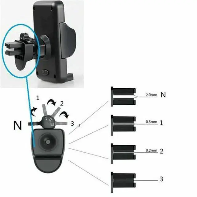 Alt view image 5 of 6 - Universal Rotate Car Mount Holder Stand Air Vent Cradle For Mobile Cell Phone US