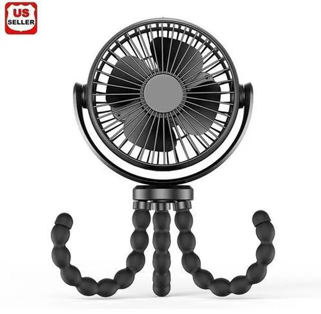 Main image of Portable Handheld Mini Cooling Fan Flexible Tripod Clip Desk Bike Baby Stroller