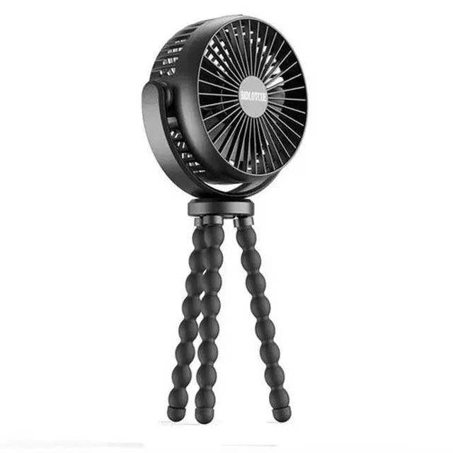 Alt view image 4 of 7 - Portable Handheld Mini Cooling Fan Flexible Tripod Clip Desk Bike Baby Stroller